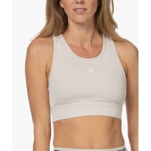 NWT Anine Bing Blair Bra - Ivory And Tan Size S/P